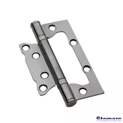 Nefrēzētas durvju eņģes 75 mm matēts hroms