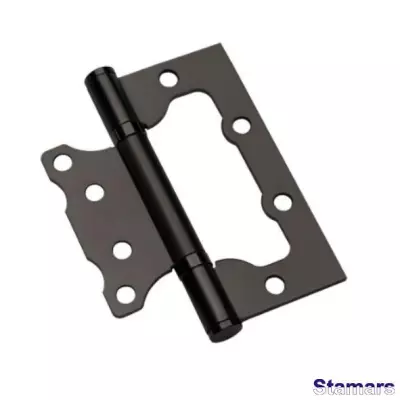 Nefrēzētas durvju eņģes 63 mm melns