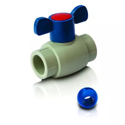 PPR Lodveida ventilis (ABS lode) aukstam  ūdenim, īss rokturis