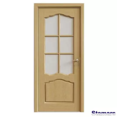 Durvis Karolina ar režģi Ozols Finierējums