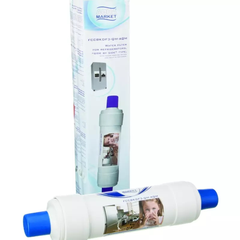 Ūdens filtru kārtridžs SIDE-BY-SIDE tipa ledusskapjiem In-line FCCBKDF3-QM-AQM sērijas Aquafilter