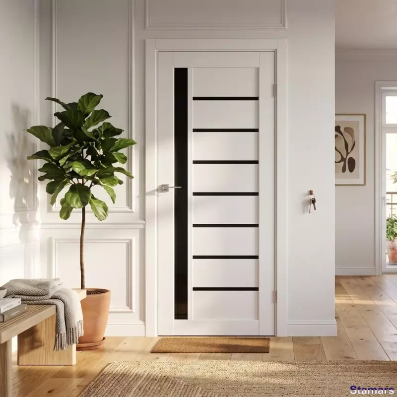 Durvis Arkadia Balts BLK PVC deluxe