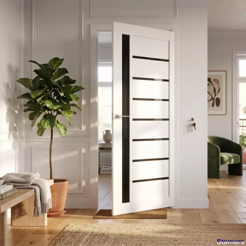 Durvis Arkadia Balts BLK PVC deluxe