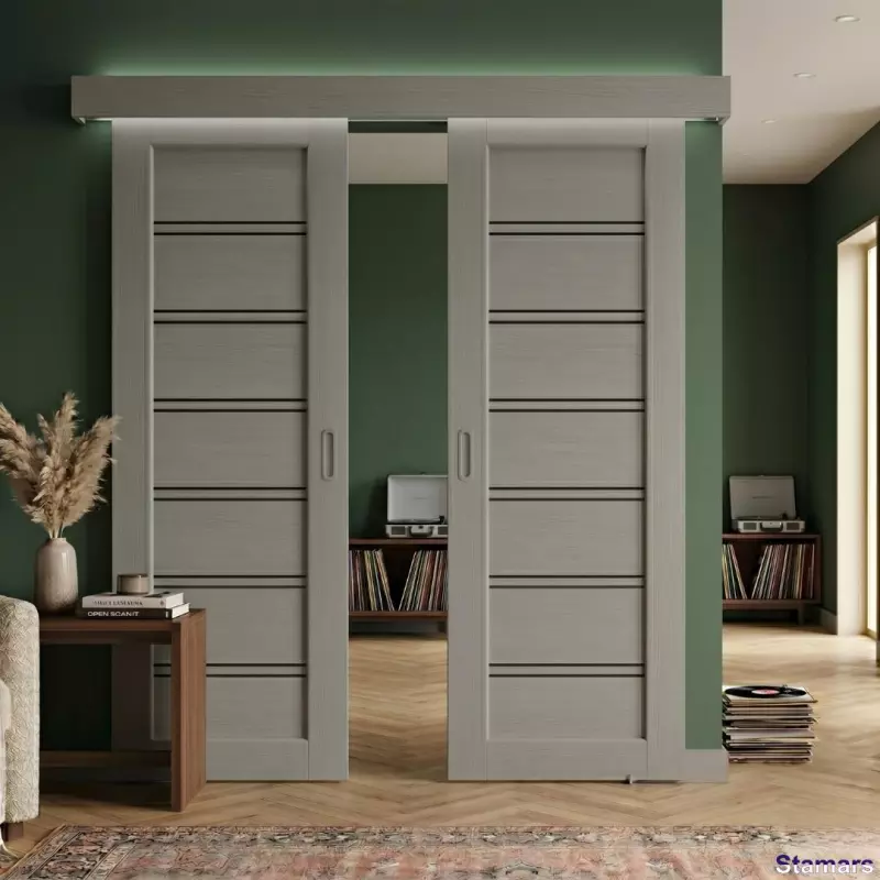 Durvis Dominica BLK Šellgrey PP Premium