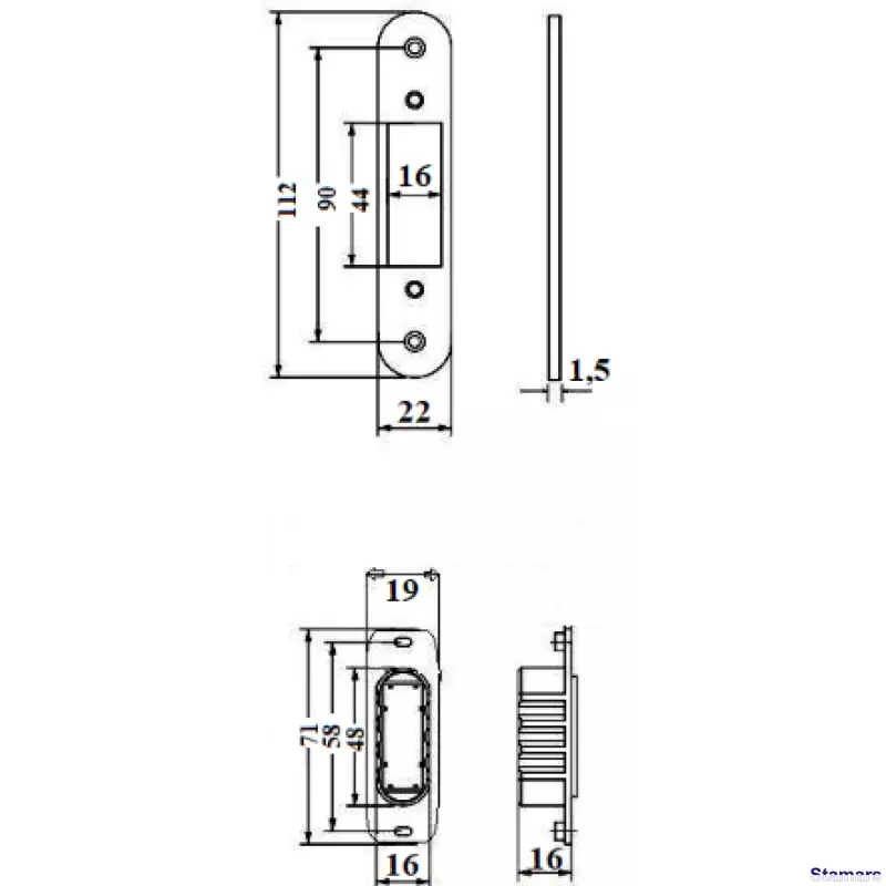 Slēdzene magnētiskā APECS 5300-MC-WC