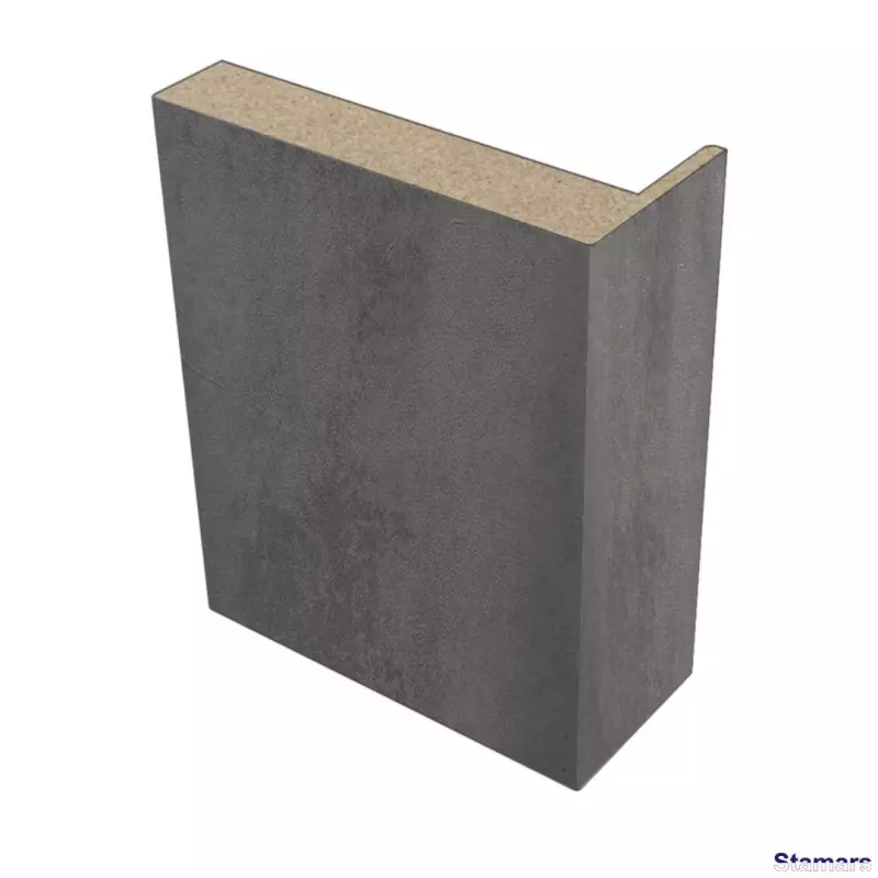 Durvju apmales daļa MDF Tumšs betons PVC teleskopiskā