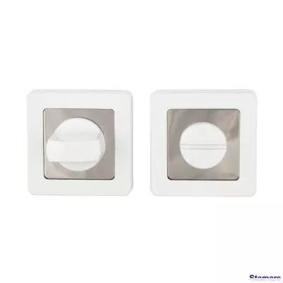 Durvju uzlika WC, E7, Balts/hroms