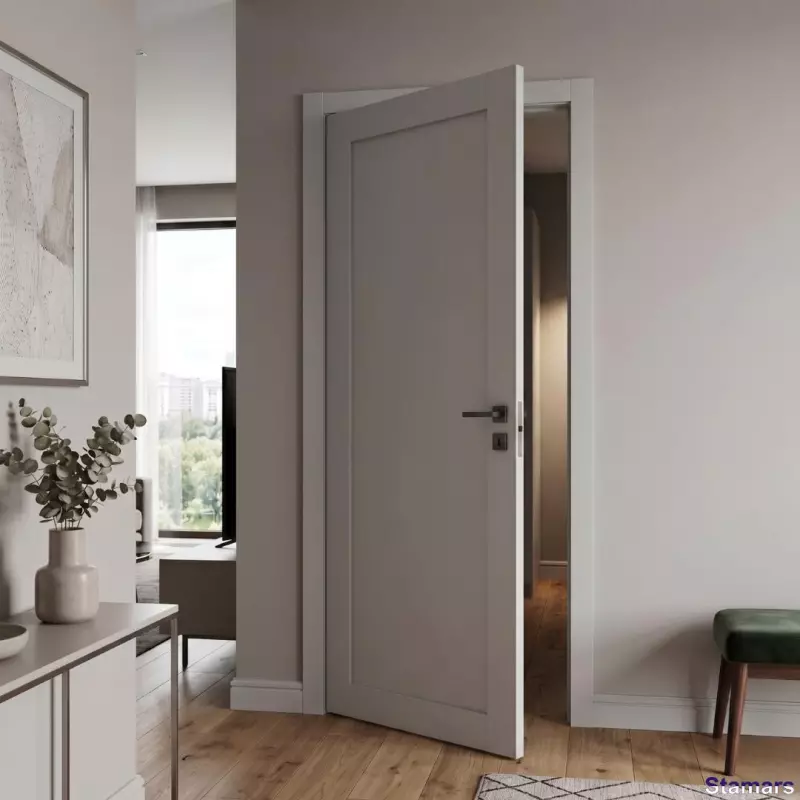Durvis LUNA Pelēks matēts PVC Deluxe