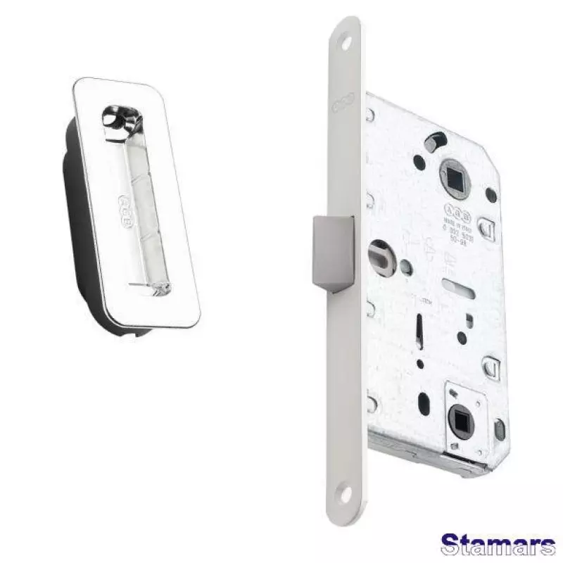 Slēdzene AGB F18 EVO WC ar pretplāksni balts