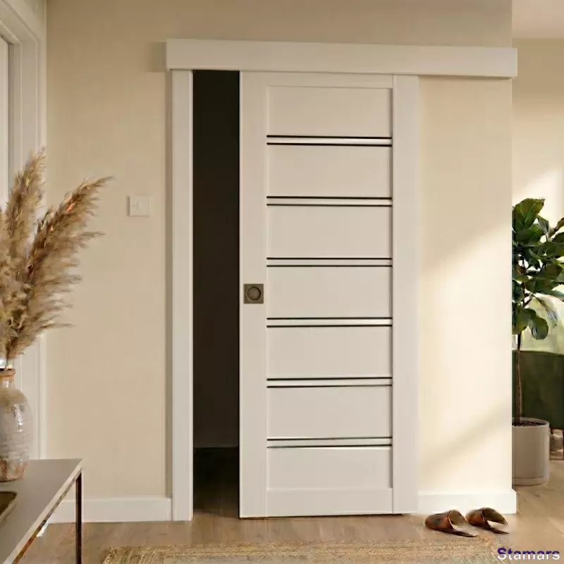 Durvis Dominica Balts matēts BLK PP