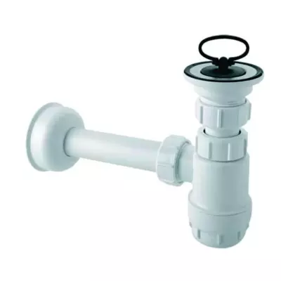 Sifons izlietnei, zems, balts HC1-40