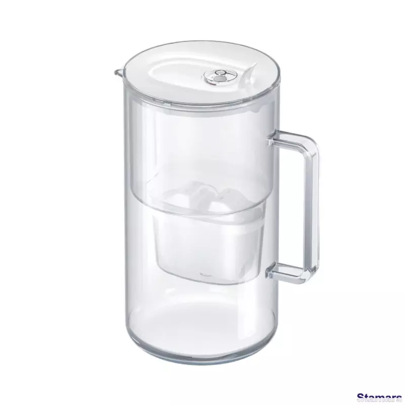 Ūdens filtrēšanas stikla krūze Glass Maxfor+, Balts