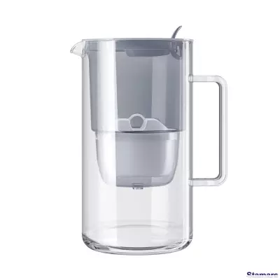 Ūdens filtrēšanas stikla krūze Glass Maxfor+, Pelēks