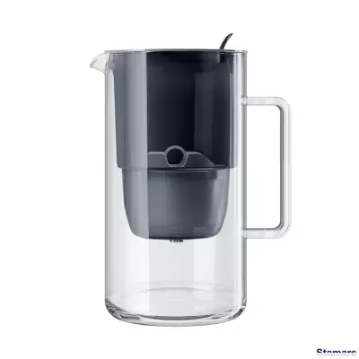 Ūdens filtrēšanas stikla krūze Glass Maxfor+, Melns