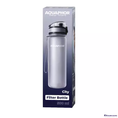 Filtra pudele 500ml City, Pelēks