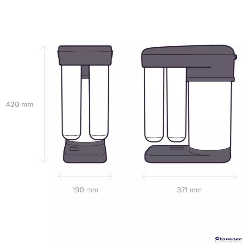 Atgriez.osmozes sistēma ūdens filtrēšanas RO-102S-LE