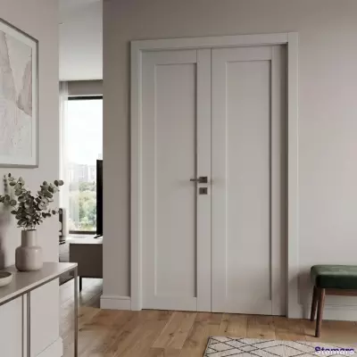 Divviru durvis Luna Pelēks matēts PVC Deluxe