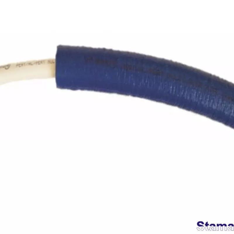 Daudzslāņu polietilēna caurules ar alumīnija slāni zilā izolācijā 9 mm