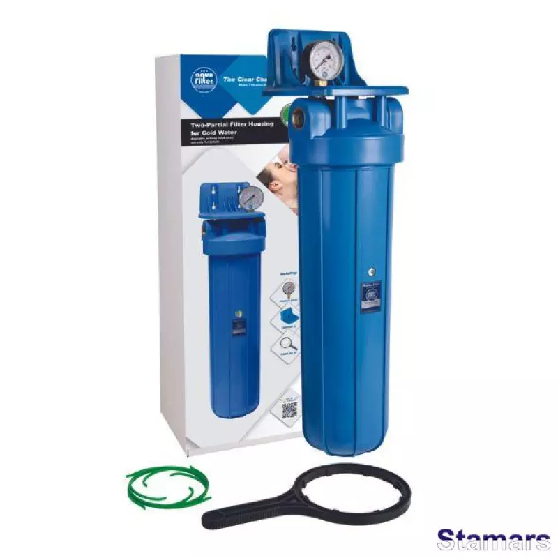 Ūdens filtru komplekts aukstajam ūdenim 20” BigBlue FH20B1-B-WB sērijas Aquafilter