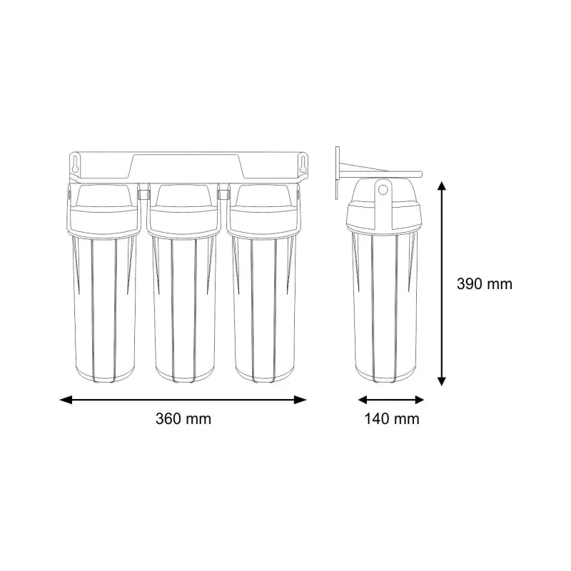 Dzeramā ūdens filtru sistēma 3 pakāpju FP3-K1 Aquafilter