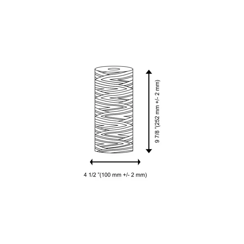 Ūdens filtru antimikrobiāli/antibaktēriāli mehāniskie polipropilēna diega kārtridži FCPP-AB sērijas 10”BB Aquafilter