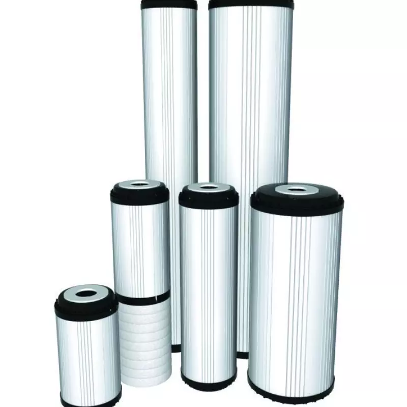 Ūdens filtru granulētās aktivētas kokosriekstu čaulas ogles un bitumiskās aktivētās ogles kārtridži FCCA sērijas 10” Aquafilter