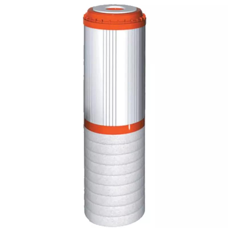 Ūdens filtru granulētās aktivētās kokosriekstu čaulas ogles kārtridži / mehāniskie kārtridži FCCBHD-STO sērijas 10” Aquafilter