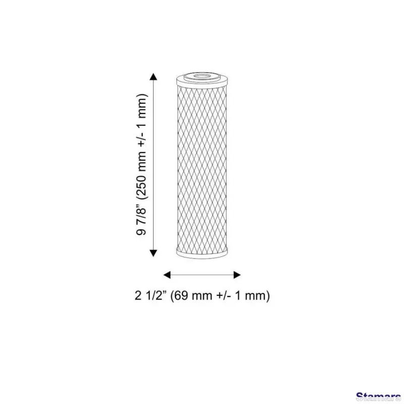 Ūdens filtru augļu čaulas un bitumiskās aktivētās ogles + speciālā iebēruma kārtridži FCCBL-P sērijas Aquafilter