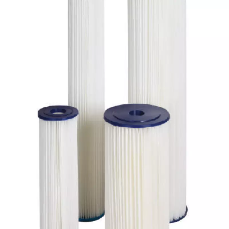 Ūdens filtru vairākkārt lietojami mehāniskie kārtridži no izturīga neausta poliestera auduma FCCEL sērijas 10” Aquafilter