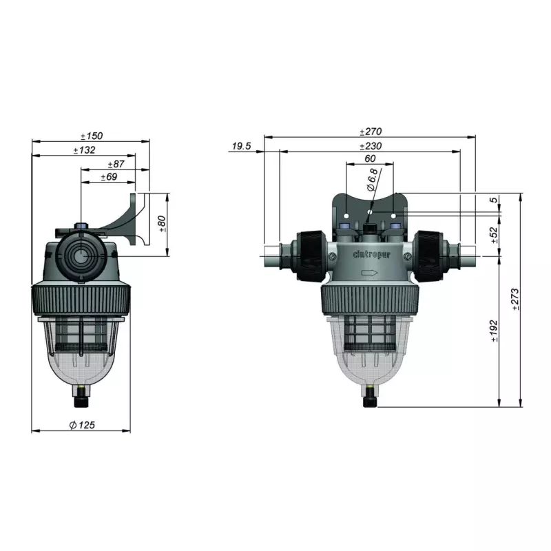 Ūdens filtra komplekts aukstajam ūdenim Cintropur NW18 sērijas
