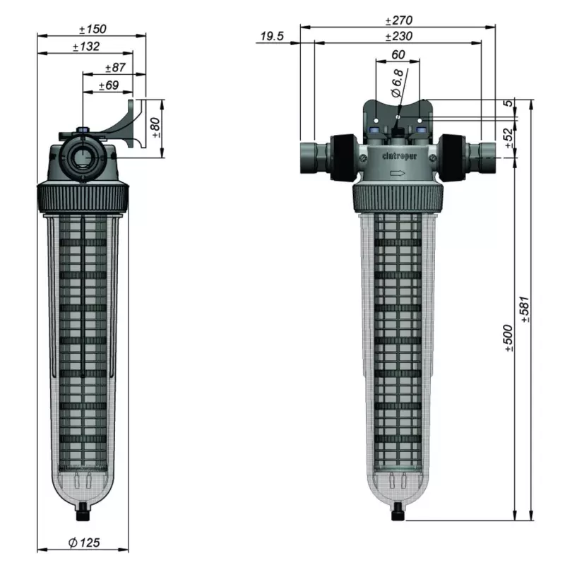 Ūdens filtra komplekts aukstajam ūdenim Cintropur NW32 sērijas
