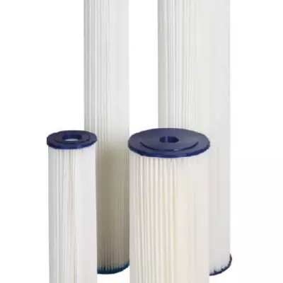 Ūdens filtru vairākkārt lietojami mehāniskie kārtridži no izturīga neausta poliestera auduma FCCEL sērijas 10”BB Aquafilter