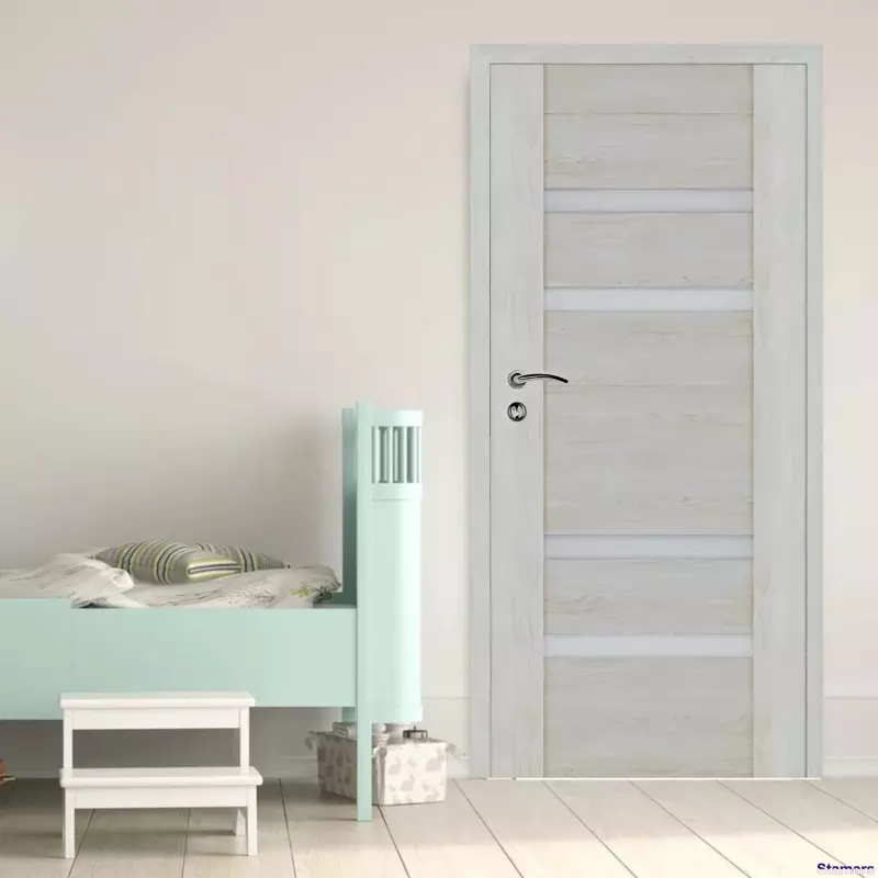 Durvis Amaja 02 (PE-02) Sudraba ozols EKOfinierējums