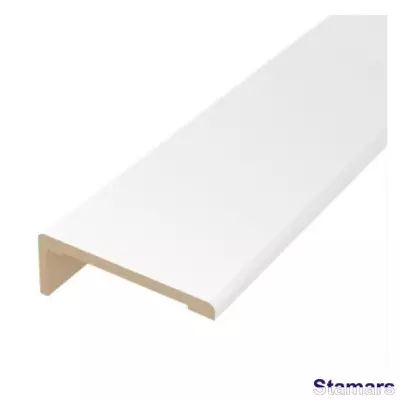 Durvju apmales daļa MDF Balta emalija RAL 9003 teleskopiskā