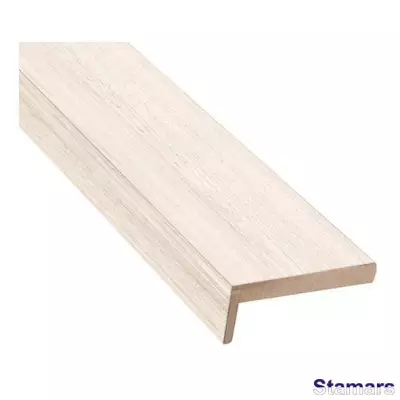 Durvju apmales daļa MDF Bianco teleskopiskā PVC