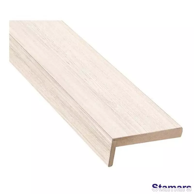 Durvju apmales daļa MDF Bianco teleskopiskā PVC