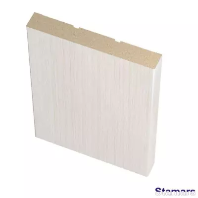 Durvju apmaļu komplekts MDF Bianco plakanā  PVC